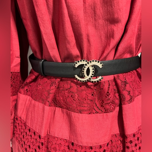 CHANEL CC Logo Luxurious leather belt ⭐️⭐️⭐️size 80 - Picture 11 of 17